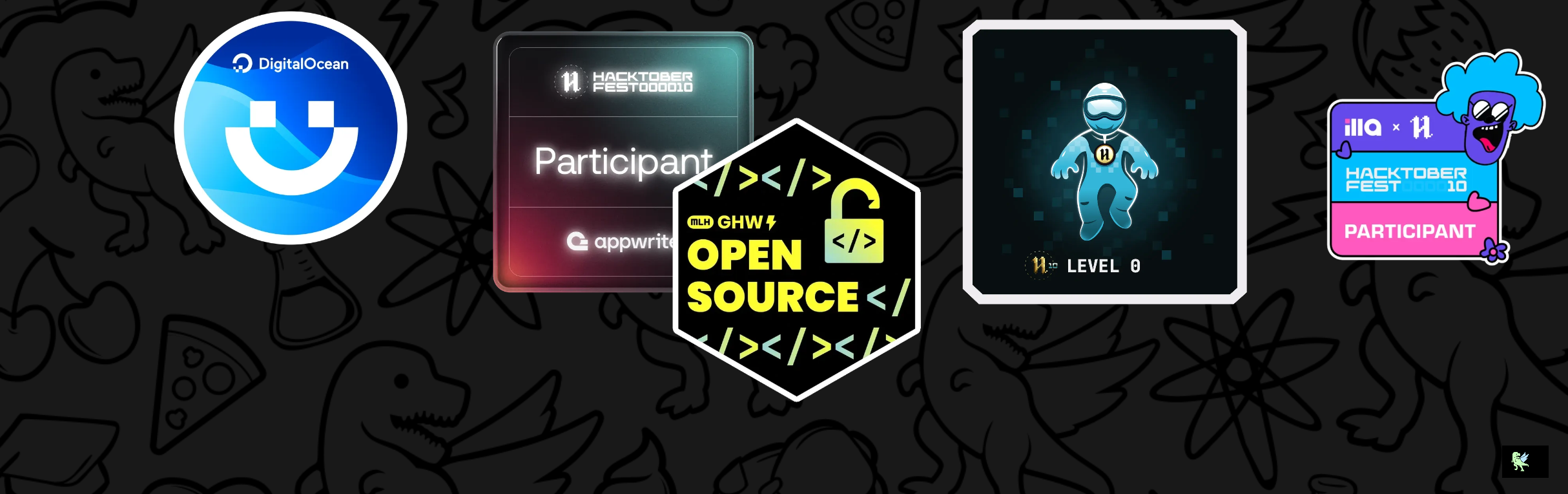 An image of @mrudulmohan007's Holopin badges, which is a link to view their full Holopin profile