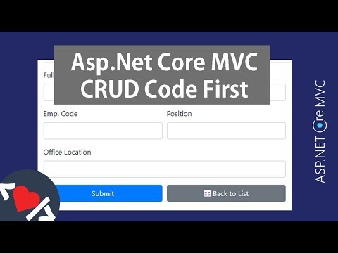 Asp.Net Core MVC CRUD with EF Core Code First Approach