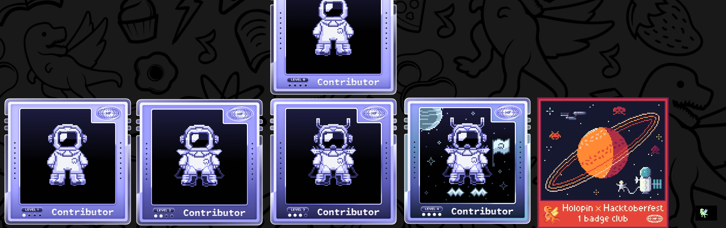 An image of @mahiptiwari1000's Holopin badges, which is a link to view their full Holopin profile