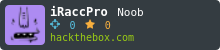 Zachs's hackthebox stats