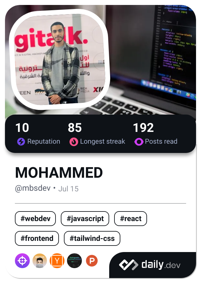 MOHAMMED's Dev Card