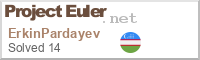 My account on project Euler