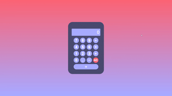Demo of Colorful Calculator App