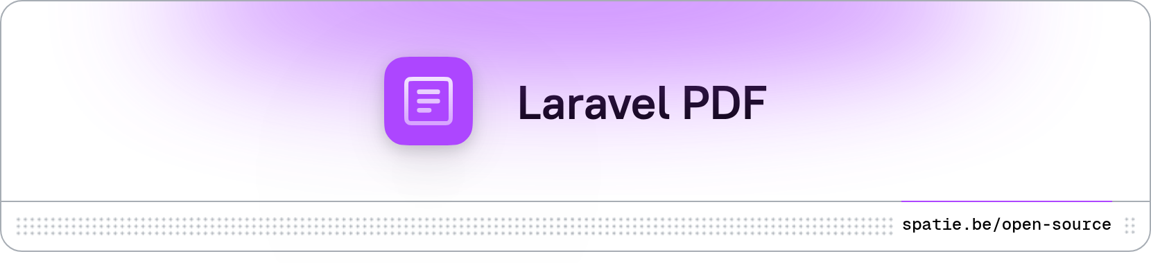 Logo for laravel-pdf