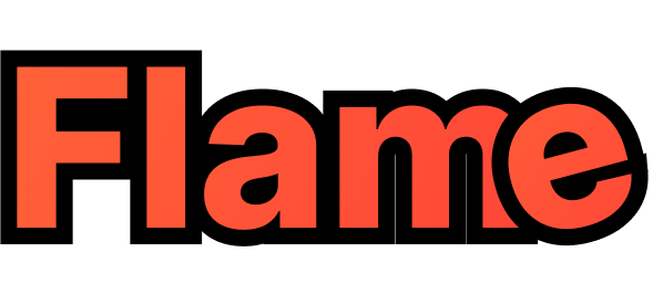 Flame Textlogo