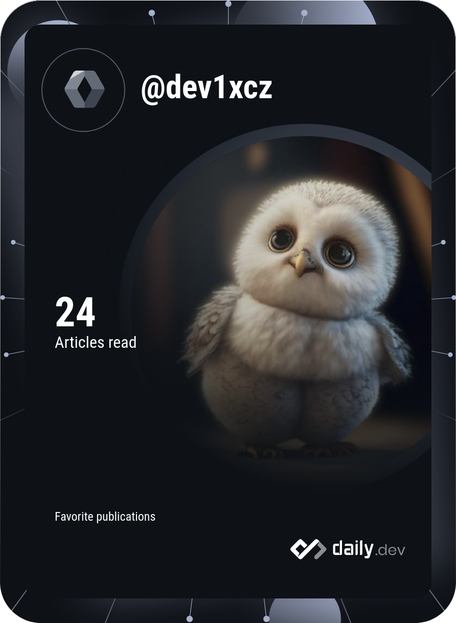 dev1xc's Dev Card