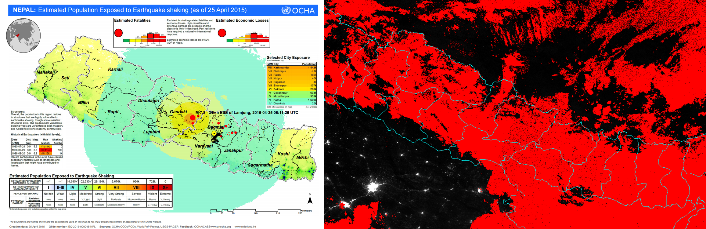 OCHA Assessment map