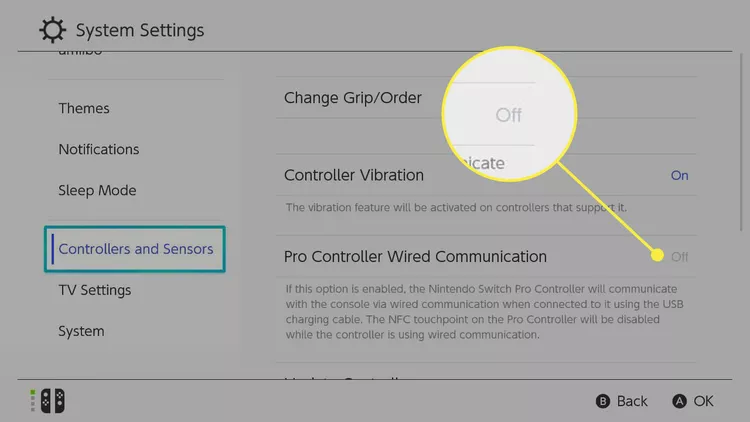 Enable Wired Communication Settings