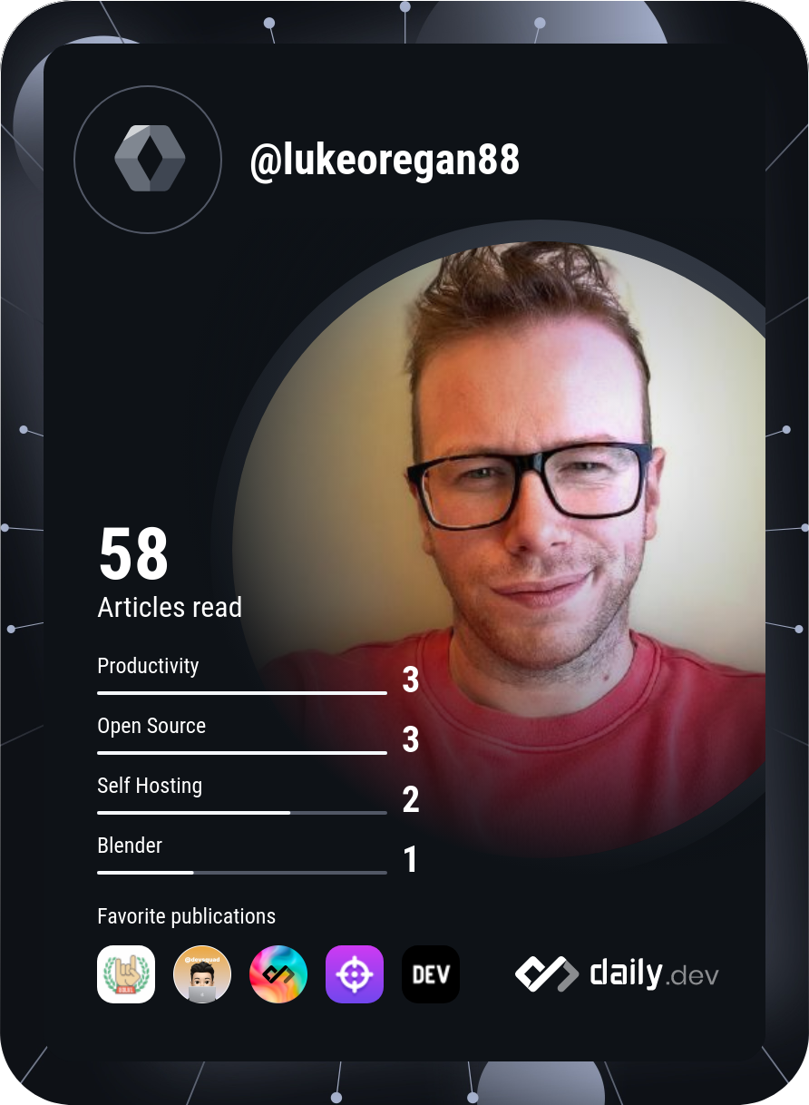 Luke O'Regan's Dev Card