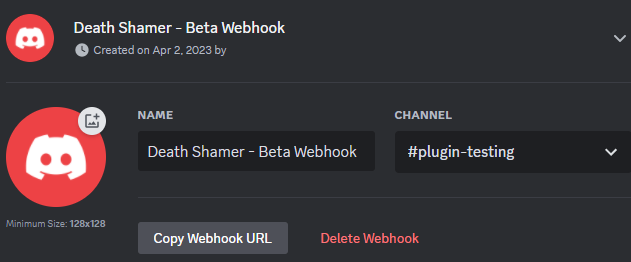 Discord webhook setup