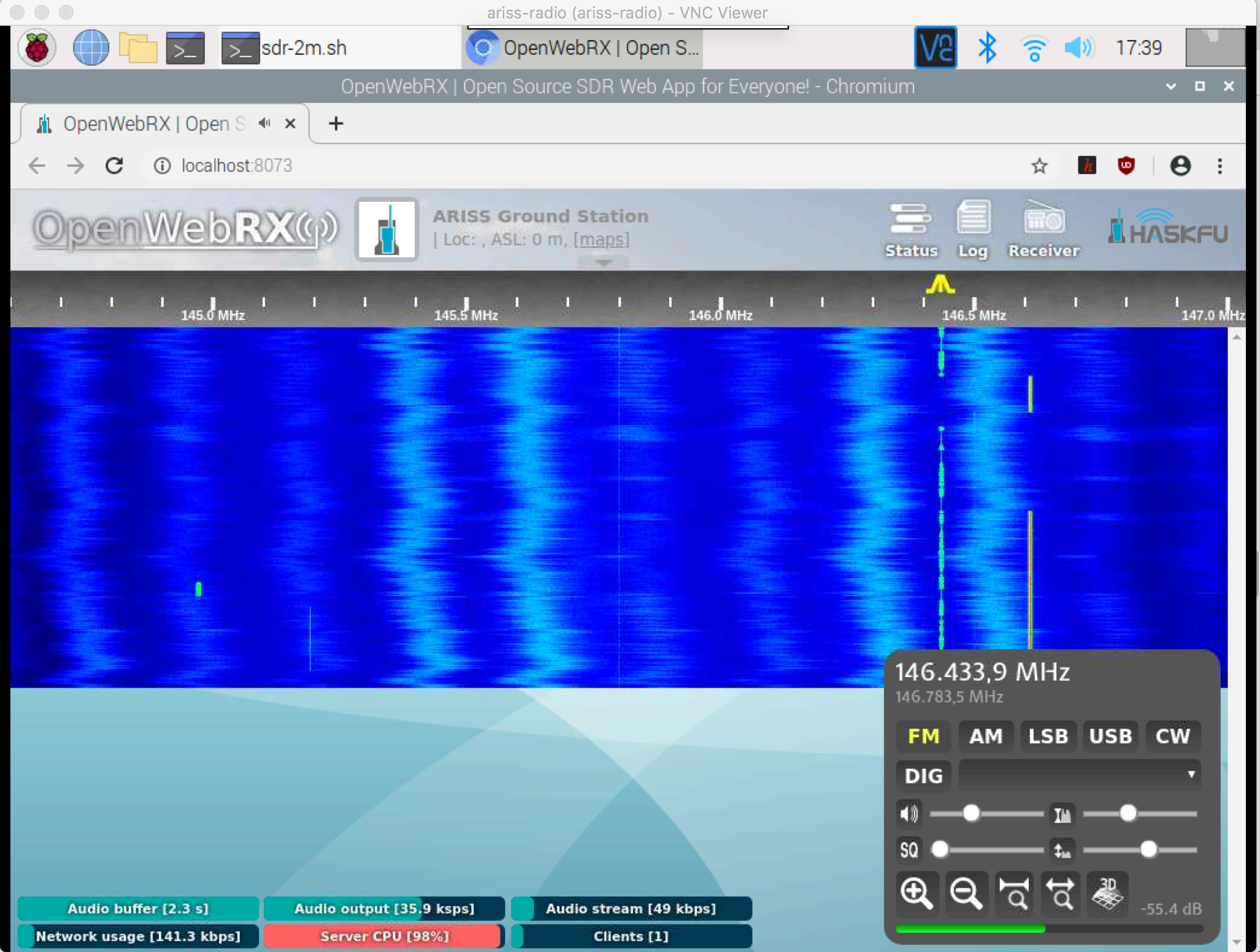 Web SDR with Antenna