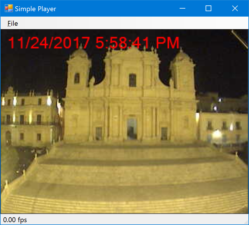 Sample application demonstrating how to replay video from a local capture device, a JPEG stream, a MJPEG stream, or another video source