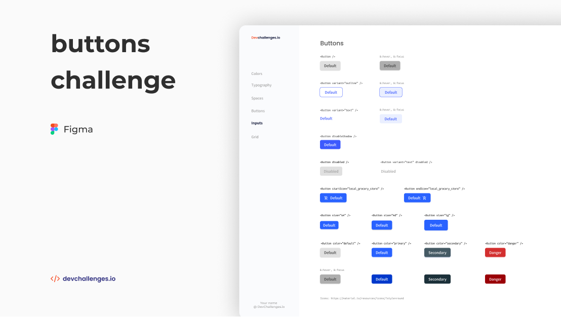 Button Component Dev Challenges