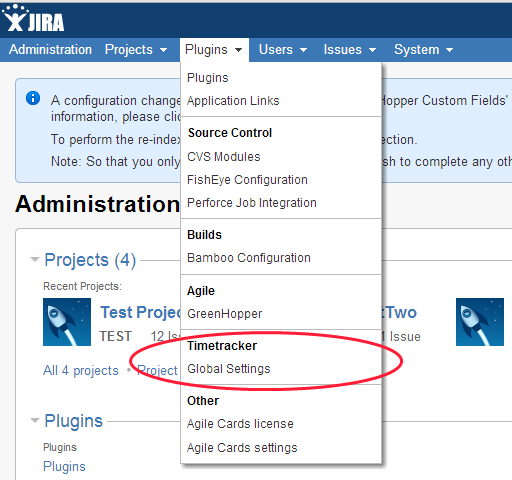 Global settings access