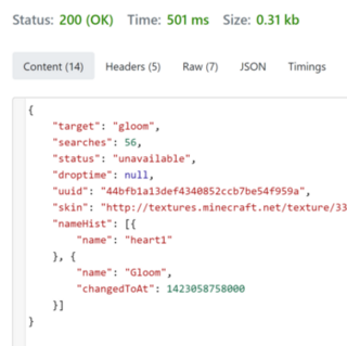 GitHub - 404Wolf/MinecraftAPI: API which uses discord+mojang api to ...