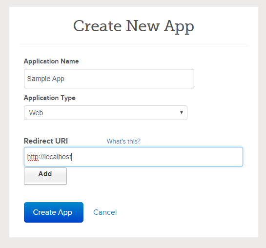 Create app