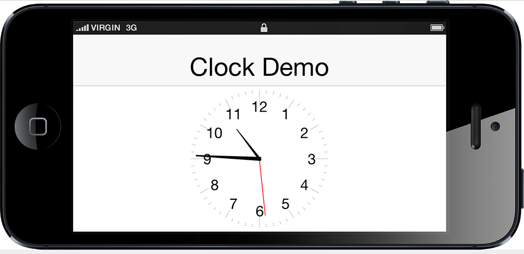 Clock Demo Screenshot