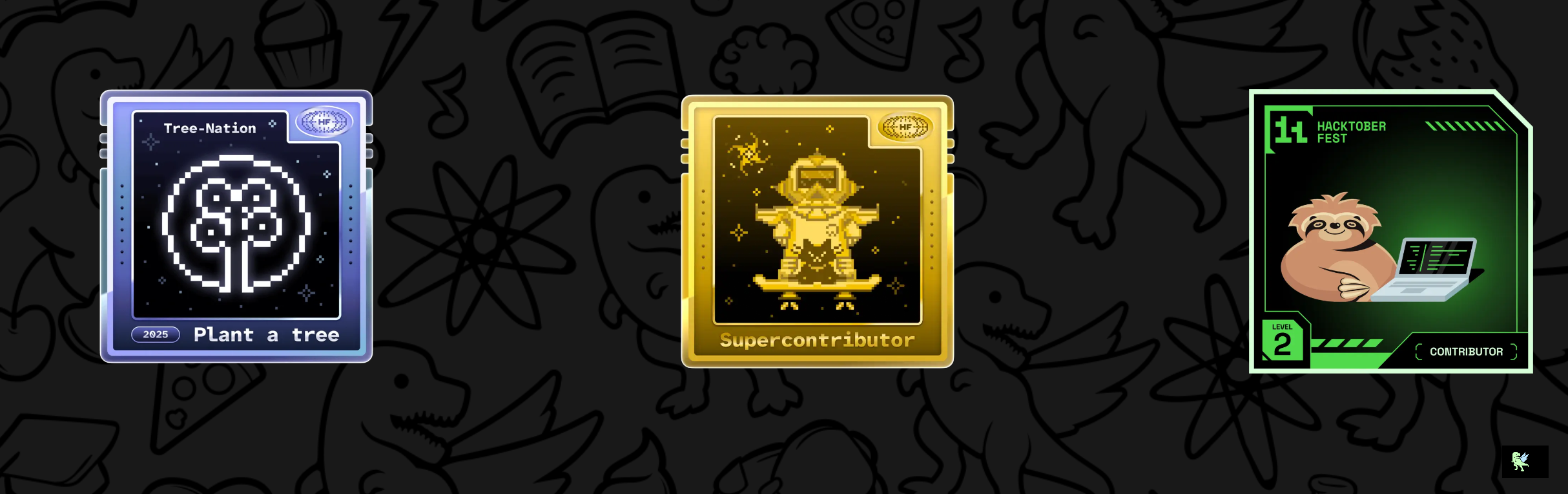 An image of @aadithapa456's Holopin badges, which is a link to view their full Holopin profile