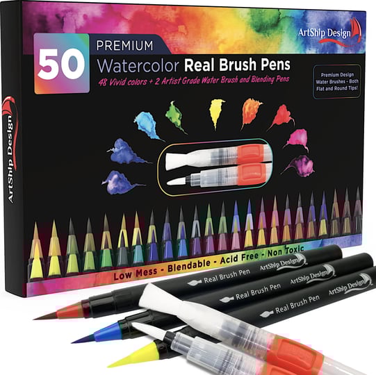 artship-design-50-bonus-pack-watercolor-brush-pens-1