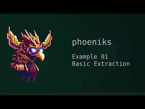 Phoeniks - Tutorial - Basic Extraction - Example 01
