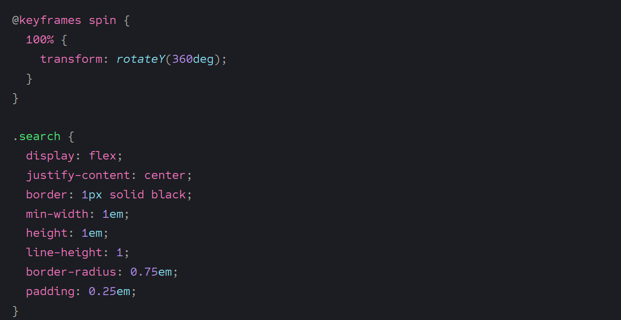 Dark mode code snippet 3