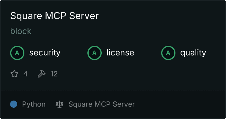 Square Server MCP server