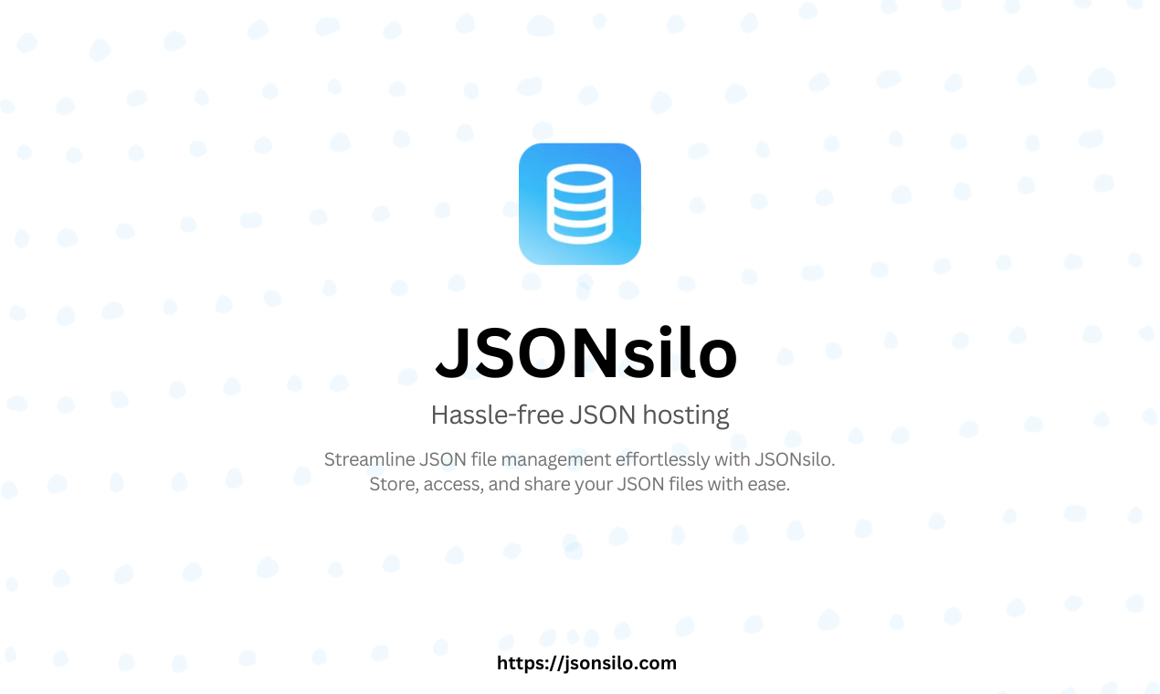 JSON Silo: Streamline JSON File Management with Ease | Secure Storage & Access