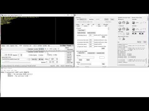 Connect and exchange BLE data between BM64 and RN4870