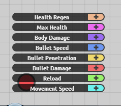 Diep.io Upgradeable Parameters