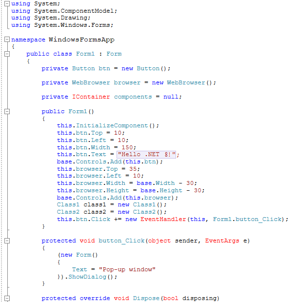Create NET 8 project