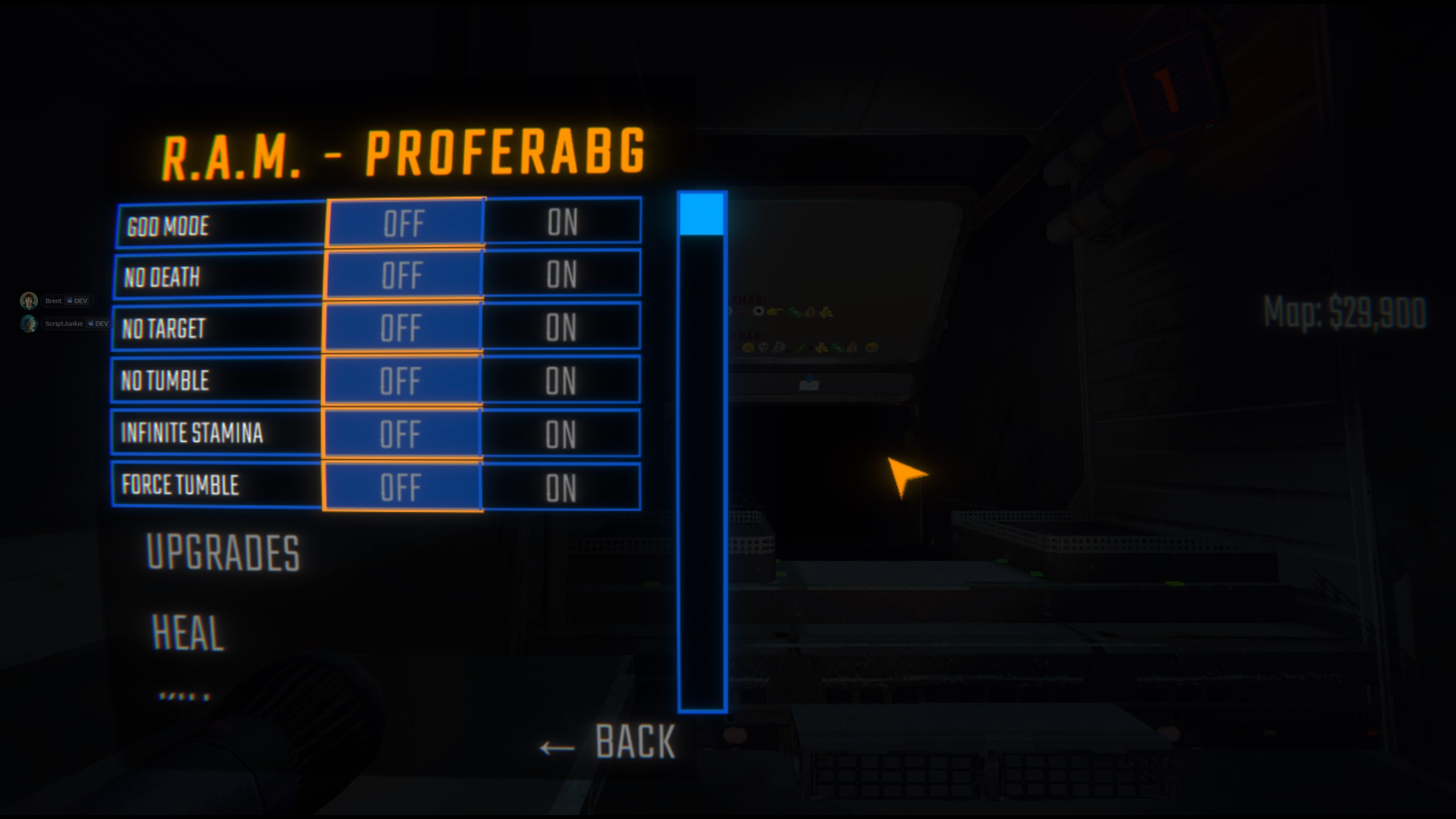 Player Menu