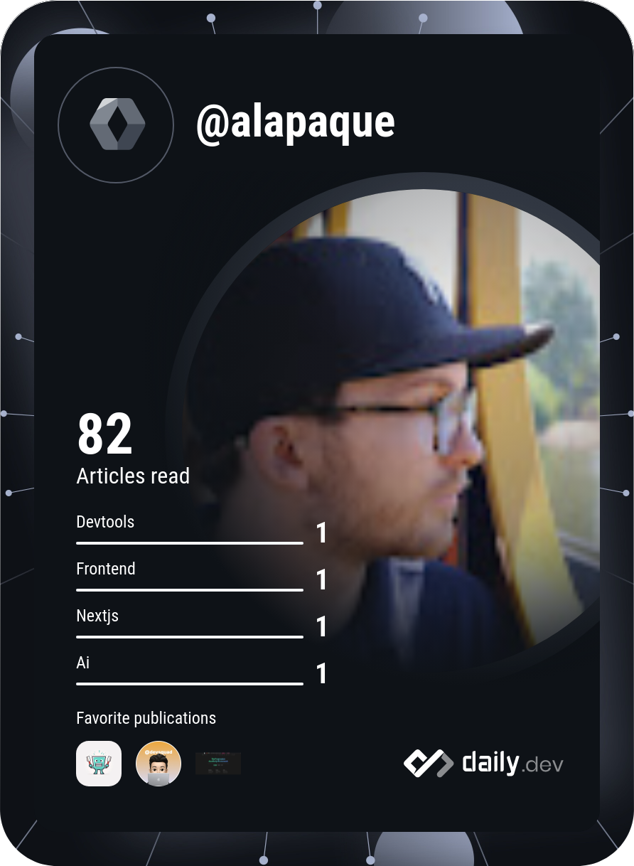 Amaury Lapaque's Dev Card