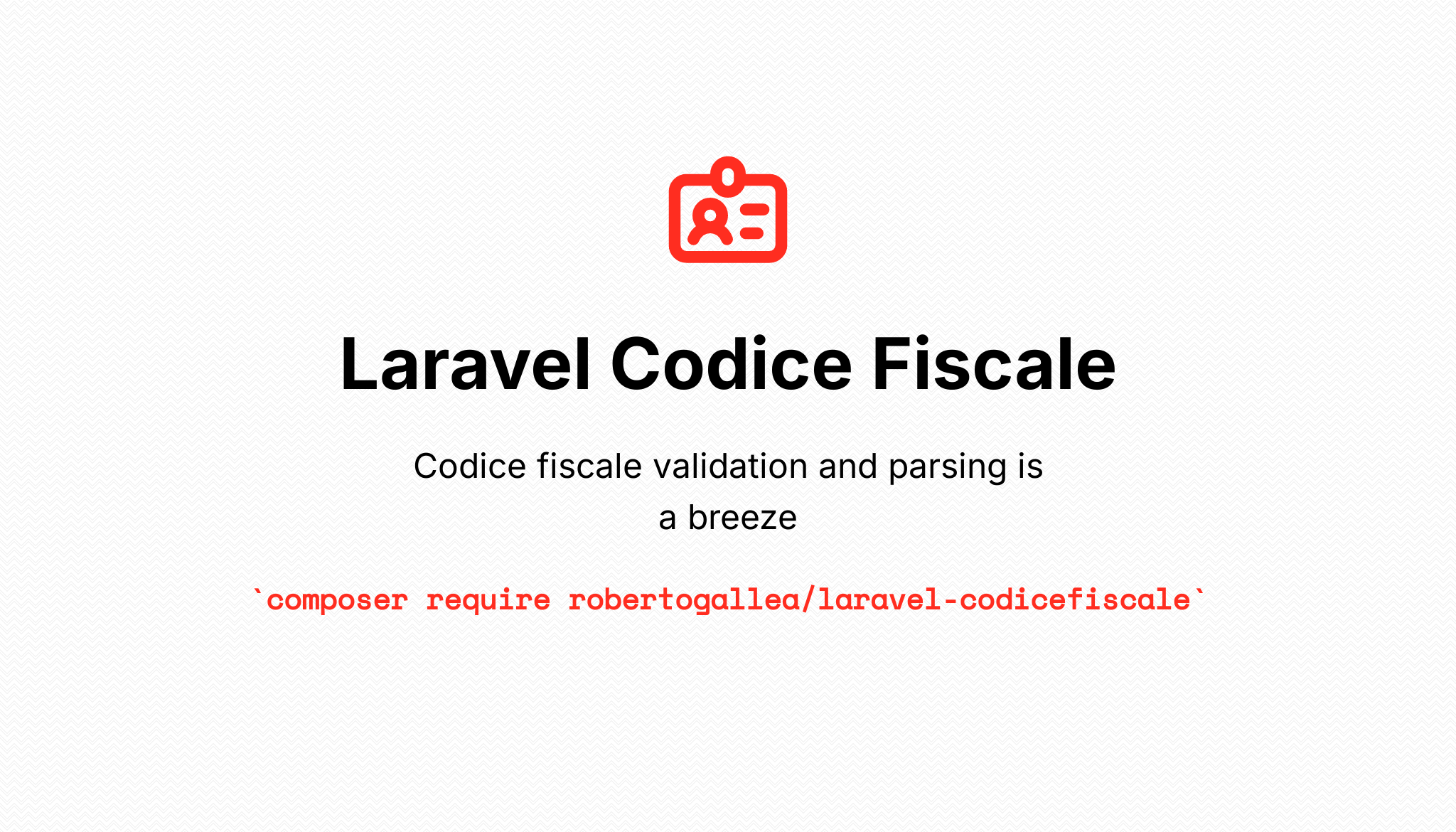 Laravel Codice Fiscale