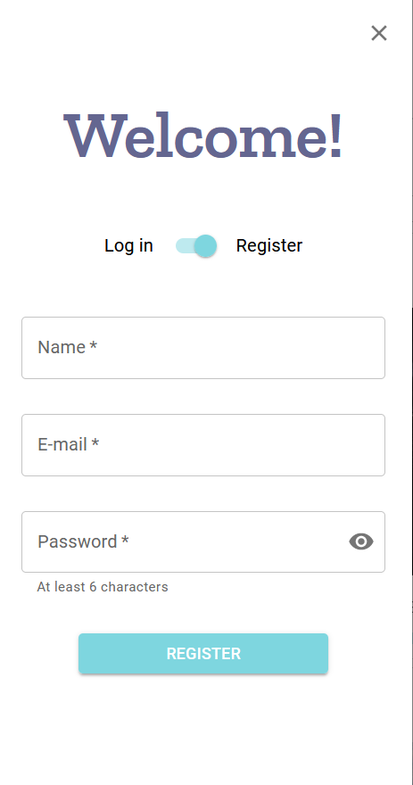 Registration Page