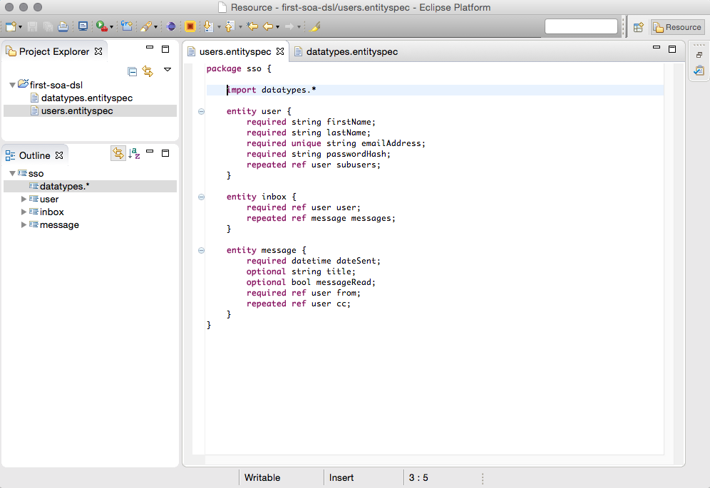 Eclipse Editor Screenshot