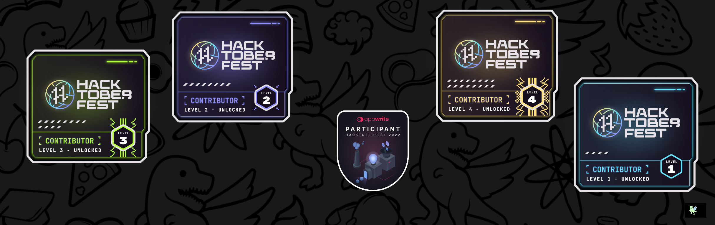 An image of @ishahriaar's Holopin badges, which is a link to view their full Holopin profile