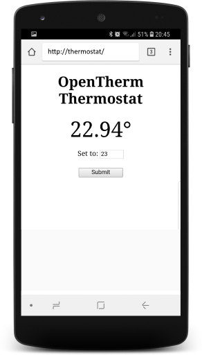 opentherm thermostat web