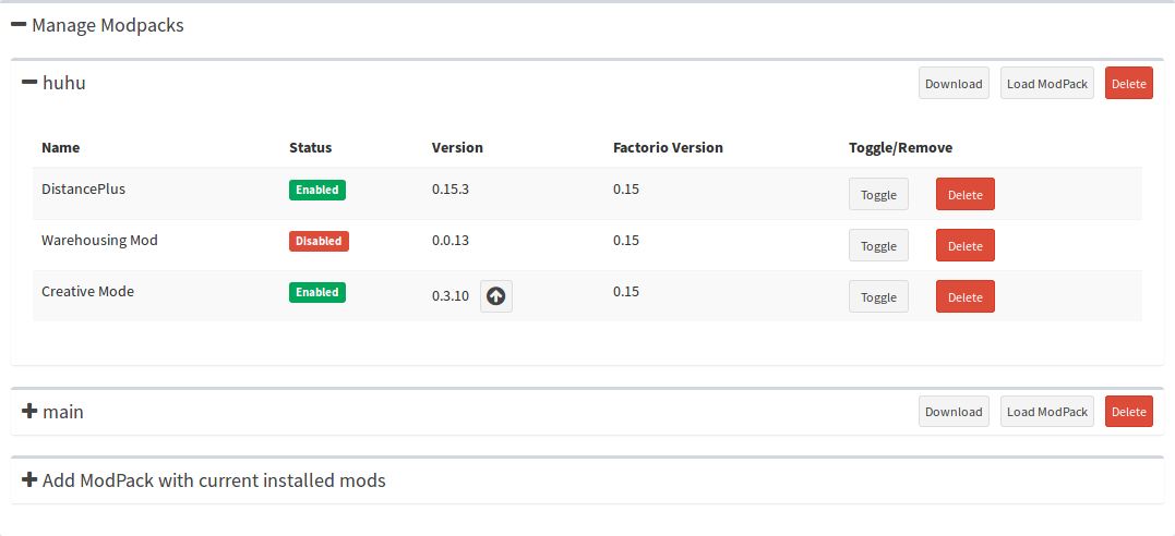 Factorio Server Manager Screenshot