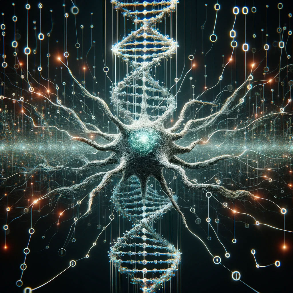 Neuron processing DNA