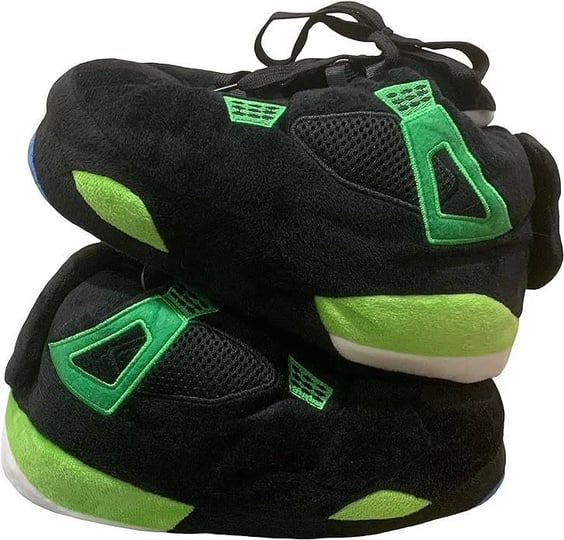 sneaker-slippers-in-black-n-green-4s-look-comfy-adult-sneaker-slippers-for-men-and-women-1