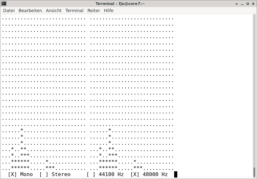 ascii interface in mono mode