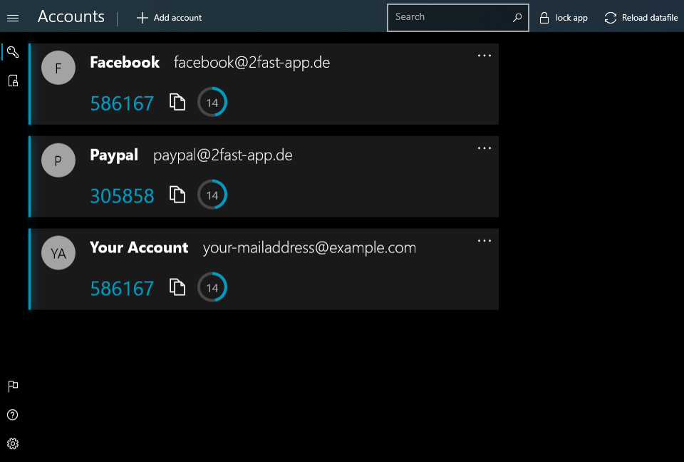 2fast Screenshot Account Screen