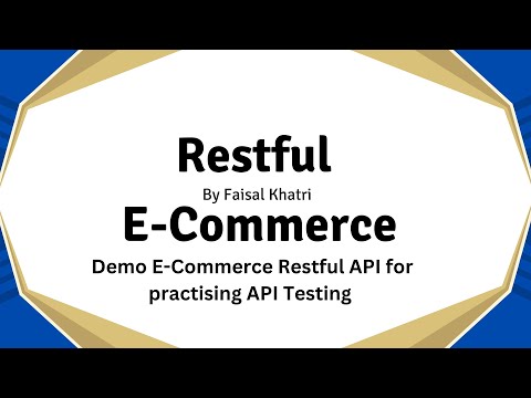 RESTful E-Commerce API in Node.js: Demo APIs for API Testing | Open Source | Tutorial