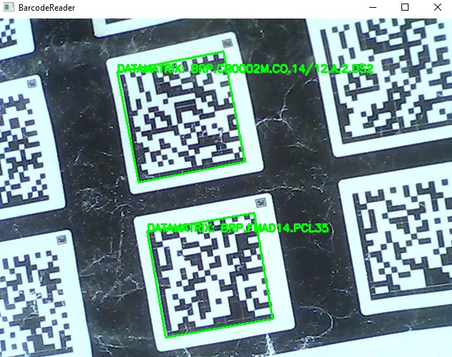 Camera barcode QR detection