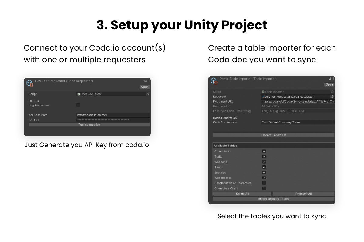 3. Setup your Unity project
