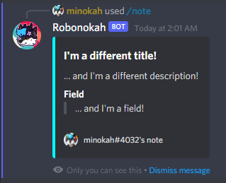 Changing note details