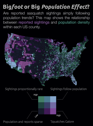 Big Foot bivariate map