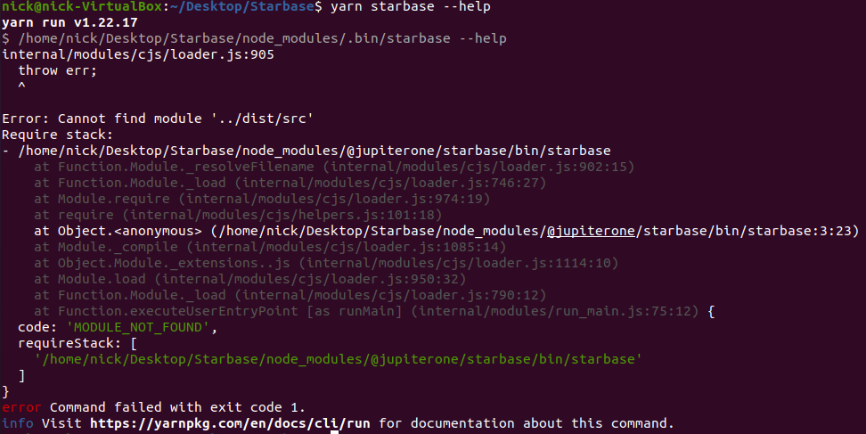 Command Line Screenshot