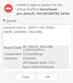 virtualbox error