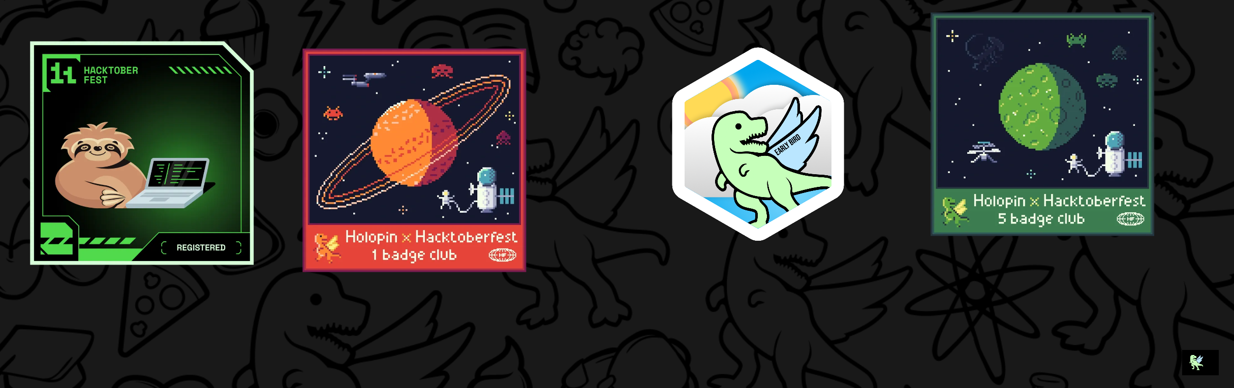 An image of @souvikdey28's Holopin badges, which is a link to view their full Holopin profile